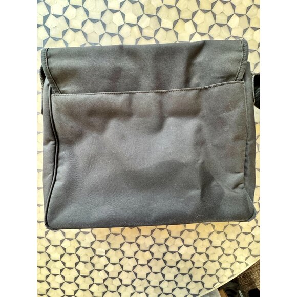 Ralph Lauren Black Messenger Bag With Gold Crest Logo - Shoulder Crossbody - Picture 8 of 16